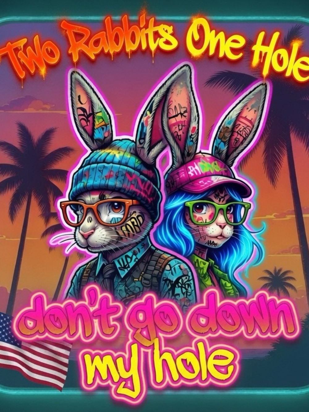Two Rabbits One Hole Don’t Go Down My Hole undies!